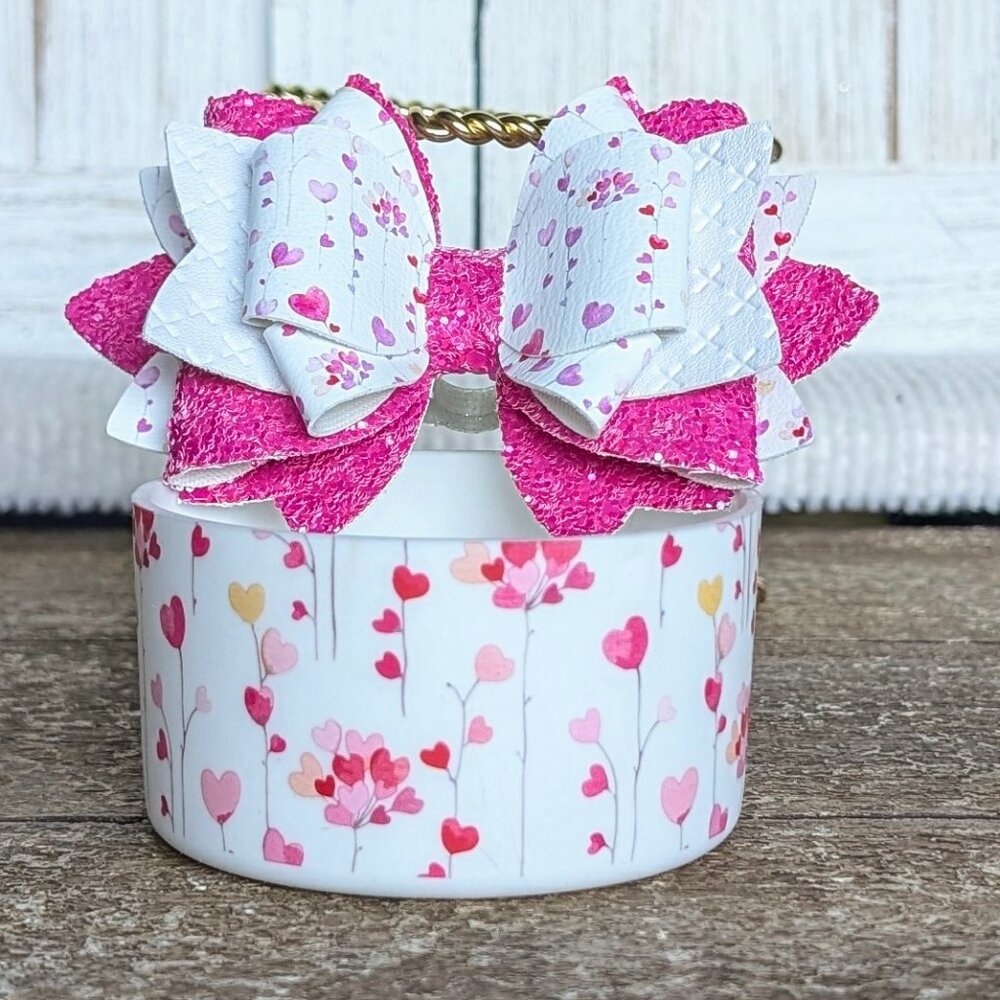 NWT Stanley Valentine’s Day Cosmo Pink 40oz Tumbler + Custom Bow/Boot 🎈💕 - Picture 2 of 11
